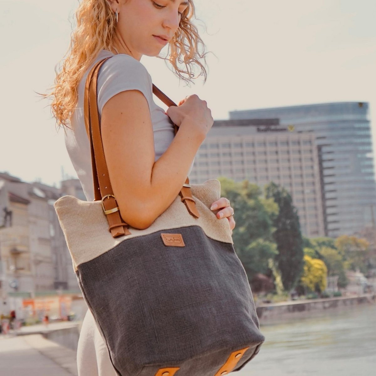 Borsa "The Loona" - Grigio grafite
