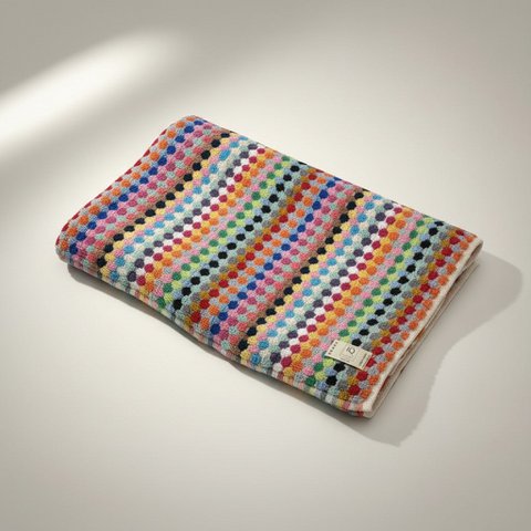 Bath towel | France | Colorful dots | 170x85cm