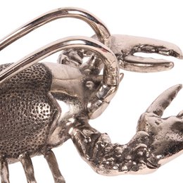 Flessenhouder Kreeft 41 cm - Zilver - Aluminium