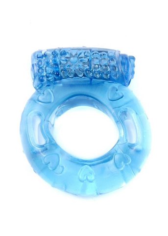 Boysoftoys - 67-00040 - vibrierender Cockring - Blau - Batterien inklusive - in Plastiktüte gepackt