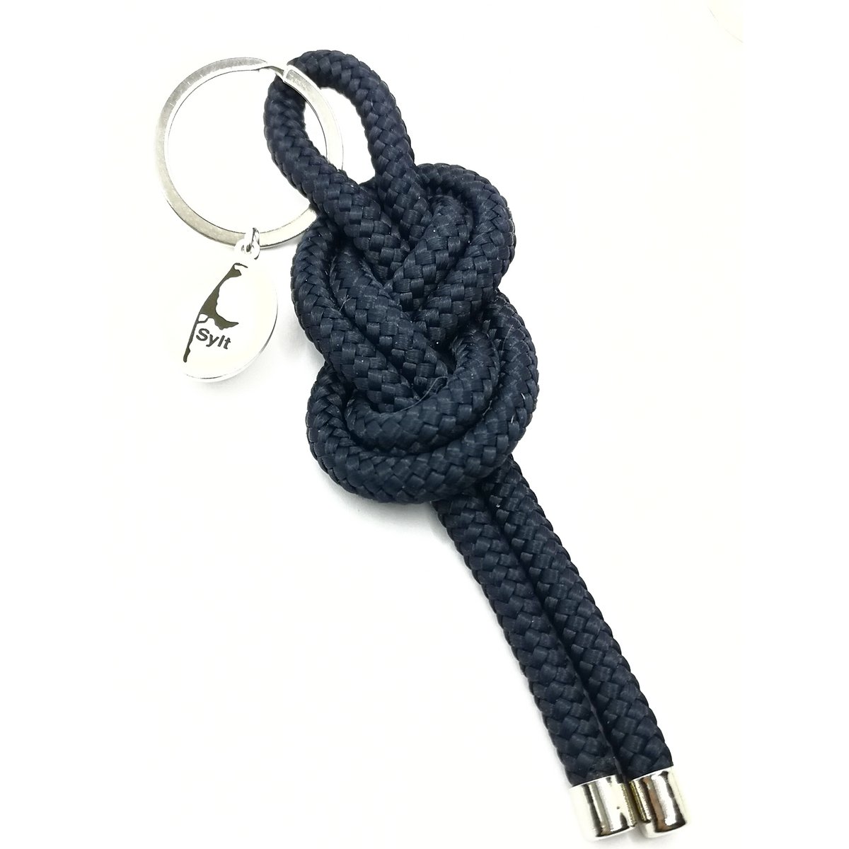 ALSTER sieraden - matrozenknoop sleutelhanger - maat M - "Sylt" donkerblauw