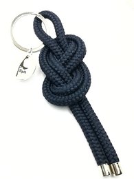 Alster Jewelry - Sailor Knot Key Rings - Størrelse M - "Sylt" mørkeblå