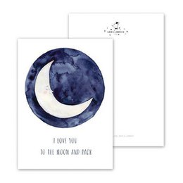 Cartolina - Alla luna