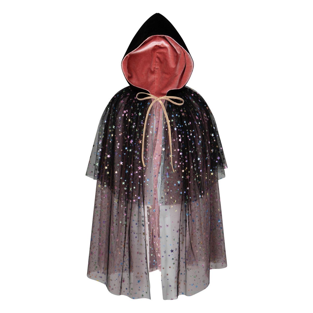 Magico mantello bifacciale per bambini "Stelle arcobaleno"