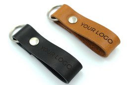 Custom leather key fobs with your logo engraved