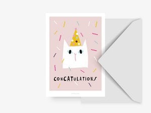 Postkarte / ConCATulations