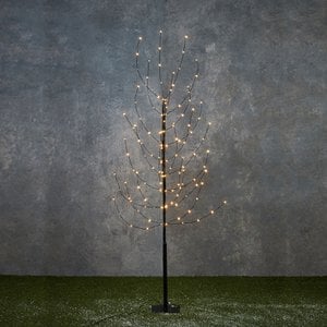 Artificial Christmas tree illuminated Warm white