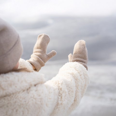 Kids' Mittens Knitted Merino & Cashmere