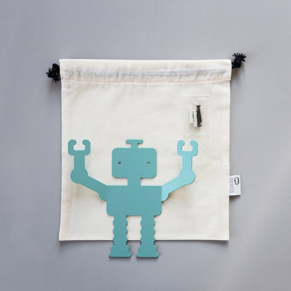 Appendiabiti da parete Robot Q1