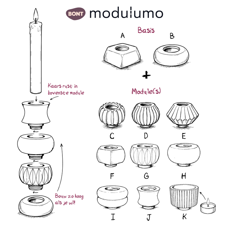 Modulumo – Startset – 50 modules + gratis houten display!