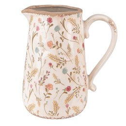 Dekoration kan være 21x14x23 cm lyserød beige keramisk blomstervand kan