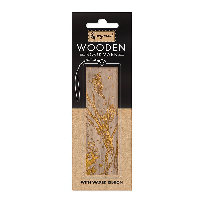 The seahorses Luxury Wooden Bookmark
