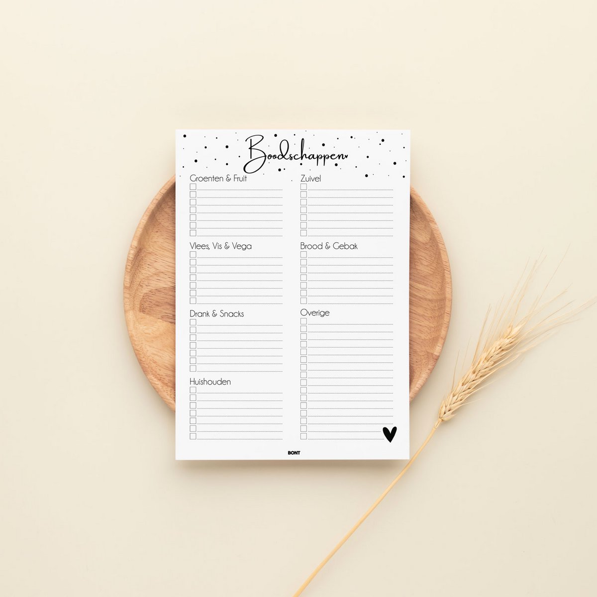 Boodschappen planner - Weekplanner - A5 - stippen - Maaltijdplanner - Dieet Planner - Boodschappenlijstje - Supermarkt planner - Dag planner - 50 pagina's
