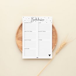 Boodschappen planner - Weekplanner - A5 - stippen - Maaltijdplanner - Dieet Planner - Boodschappenlijstje - Supermarkt planner - Dag planner - 50 pagina's
