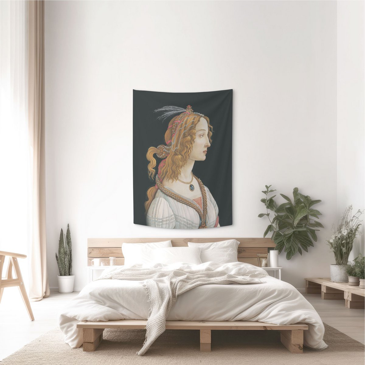 Portret van Simonetta Vespucci Wandtapijt