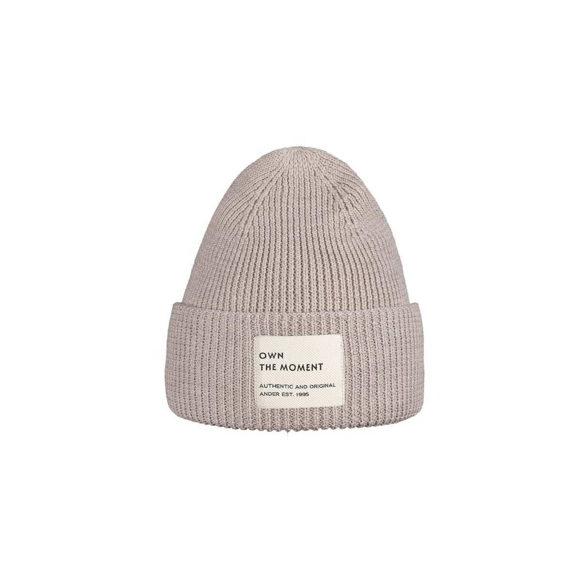 BRIGID NEW hat and scarf set – 100% merino wool – beige