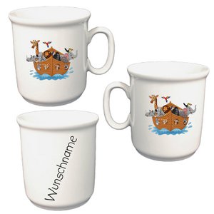 Cup of children's cup ark Noah with desired name