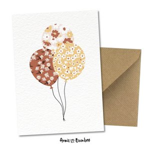 Greeting card XL - Balloons
