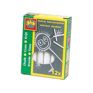 Ses Tafelkreide weiß Ø10mm Packung à 12 Stück