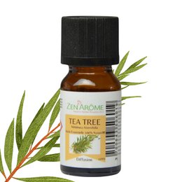 Aceite esencial - Árbol del té - 10 ml - Uso para difusión - Envasado en Francia