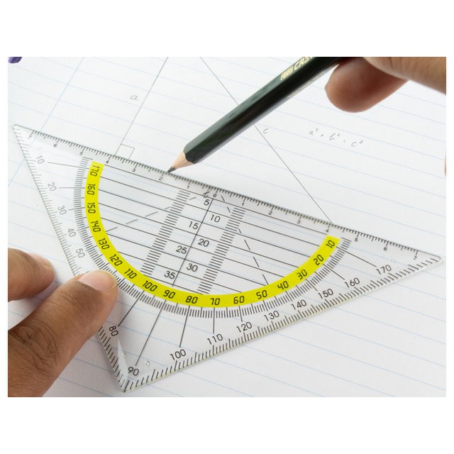 Geometriedreieck Kunststoff 14 cm 45 Grad