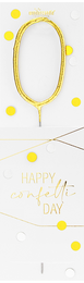0 gold Confetti Wondercandle® classic