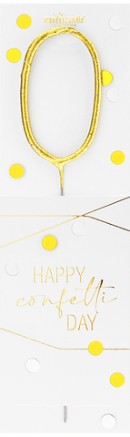 0 gold Confetti Wondercandle® classic