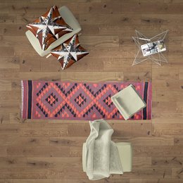 Tapis Kilim Tapisserie Vintage en Laine