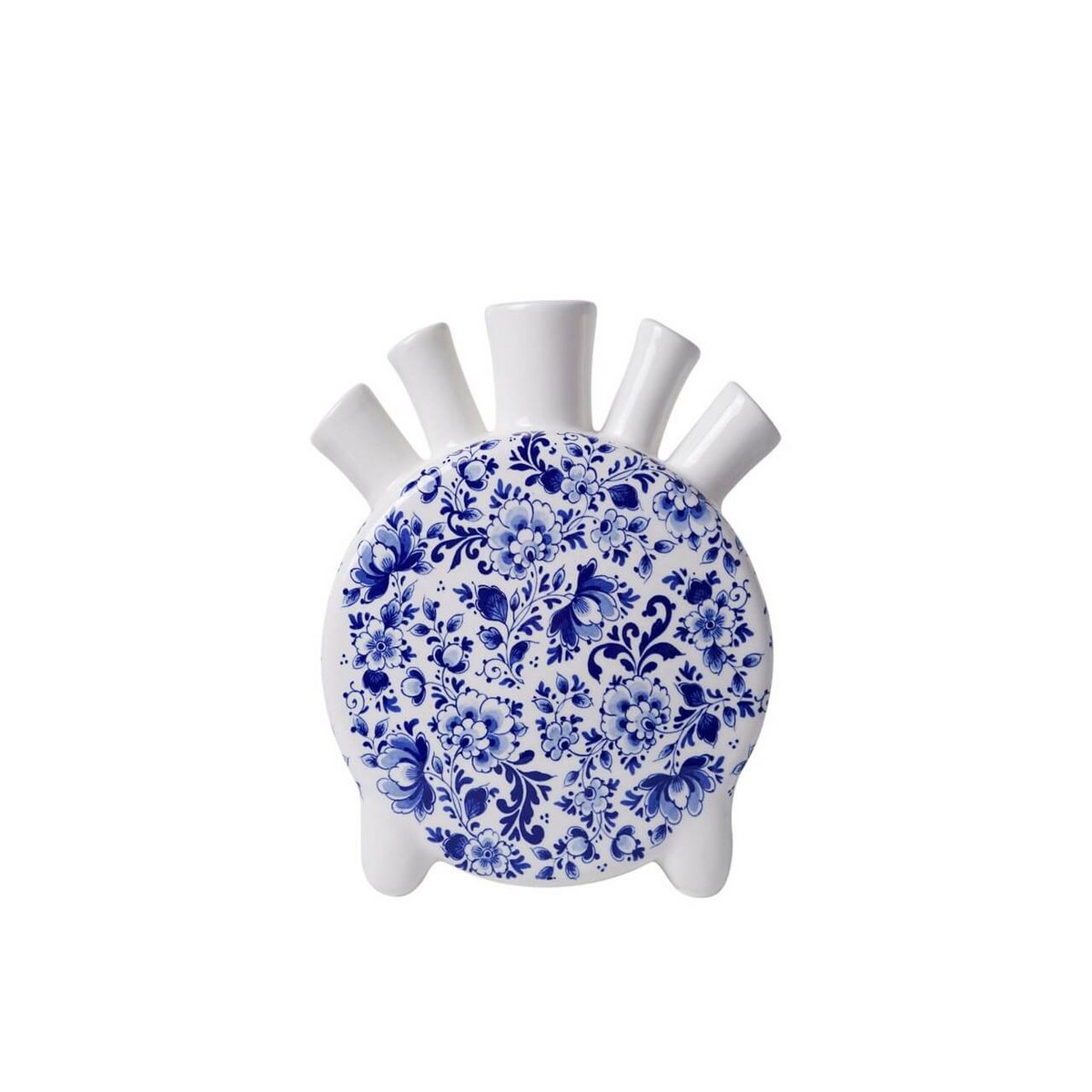 Tulpenvaas Delfts blauw rond