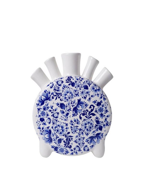 Tulpenvaas Delfts blauw rond