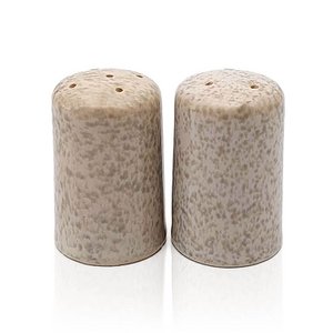 Stoneware Salz- und Pfefferstreuer Set modern grey