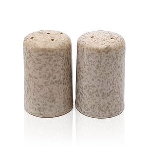 Stoneware Salz- und Pfefferstreuer Set modern grey