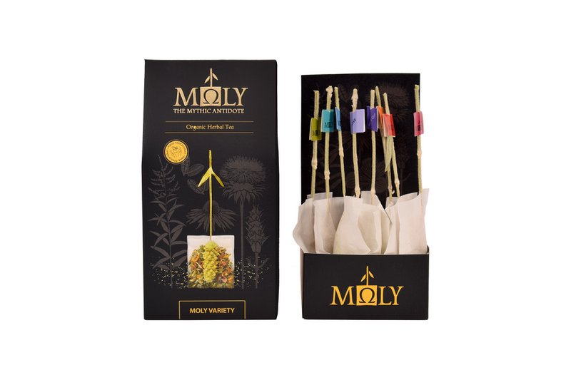 MΩLY "Variedad" – 8 Tés de Hierbas con Tallos de Hierbas Naturales