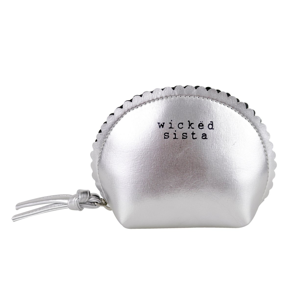 Kosmetiktasche Silver Small Shell Purse