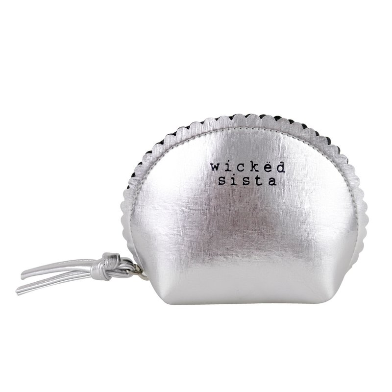 Kosmetiktasche Silver Small Shell Purse