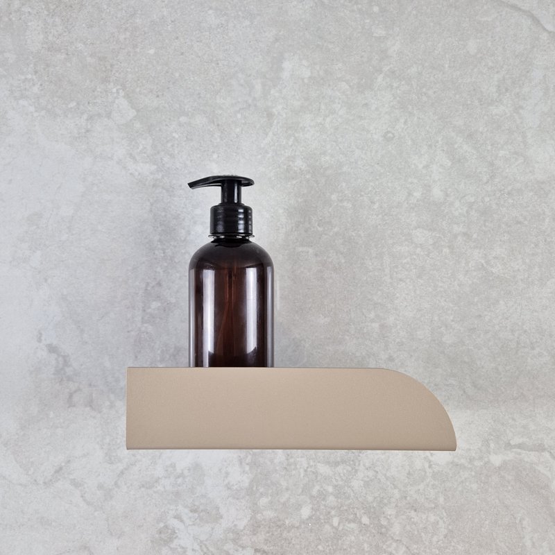 Pequeño estante de ducha bauhaus, blanco, beige o negro
