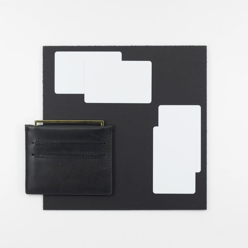 FRAME card holder - 22k gold