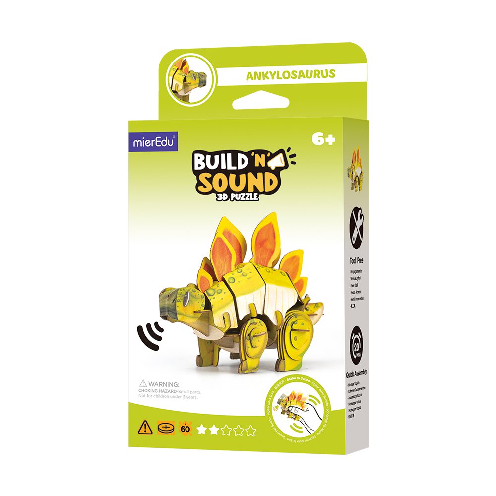 Mieredu - 3D Puzzel Build And Sound - Stegosaurus