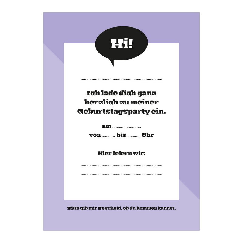 Invitationskort børns fødselsdagsfest (tysk) Søde monstre