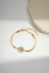 Steel End Tree Bracelet