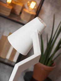 Vloerlamp ijzer Biarritz, wit
