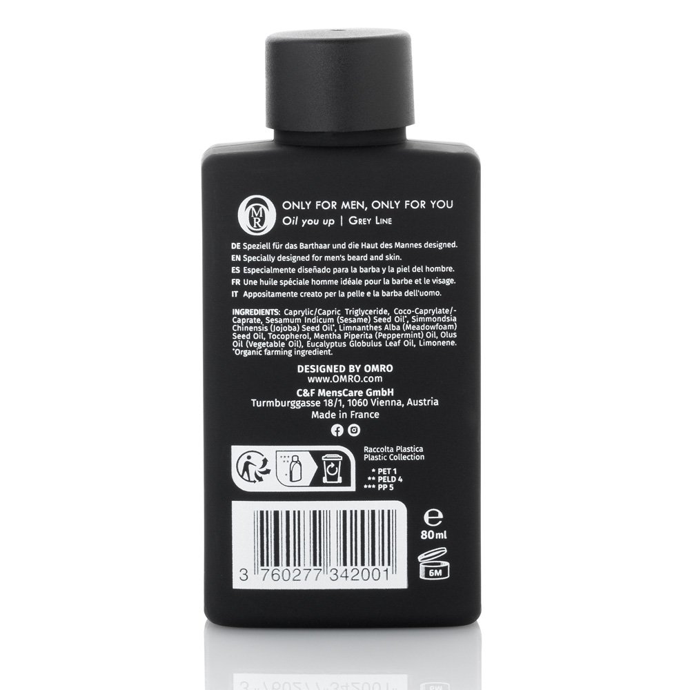 Veganes Bartöl & Hautöl parfumfrei, wirkt antioxidativ, zellschützend, 80ml