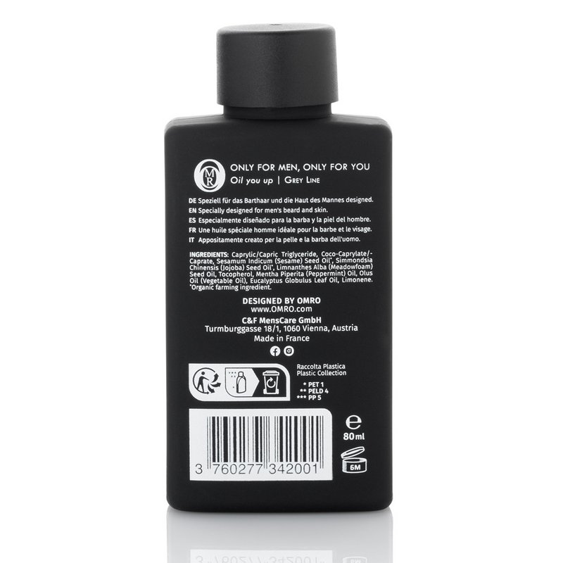 Veganes Bartöl & Hautöl parfumfrei, wirkt antioxidativ, zellschützend, 80ml