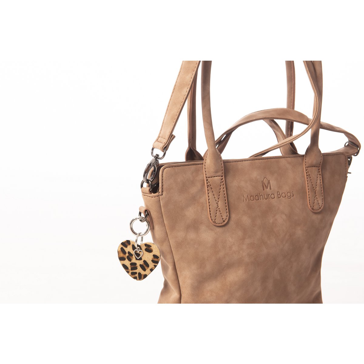 hand/shoulder bag dark brown curvy