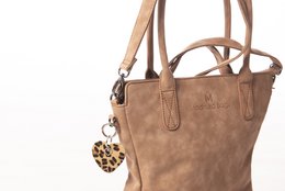 hand/shoulder bag dark brown curvy