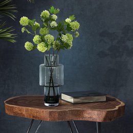 Kunstige blomster Solo - Creme - Viburnum Opulus Grene - x 4 - 75 cm