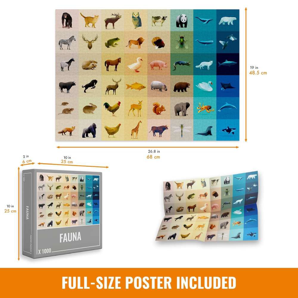 Puzzle Faune (1000 pièces)