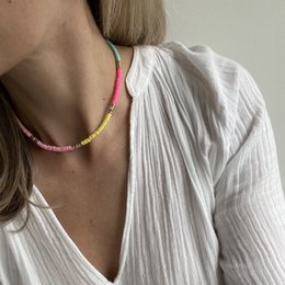 Surf Necklace | Multicolor block