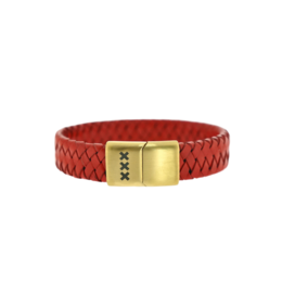 Læderarmbånd Rød | MOKUM