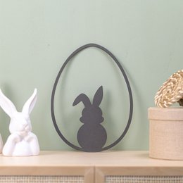 Oeuf de Pâques couronne en bois (UE = 2 pièces)